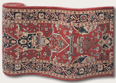 Couristan Roll Runners 5605/1503A Afghan Cardinal Rouge
