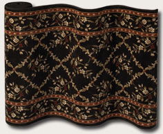 Couristan Roll Runners 9148/B004A Adelaide Trellis Ebony