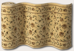 Couristan Roll Runners CB43/0001A CB43/B001A Augusta Floral Ecru