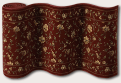 Couristan Roll Runners CB43/0002A CB43/B002A Augusta Floral Ruby