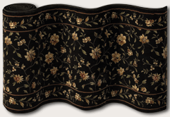 Couristan Roll Runners CB64/0003A CB64/B003A Augusta Floral Midnight